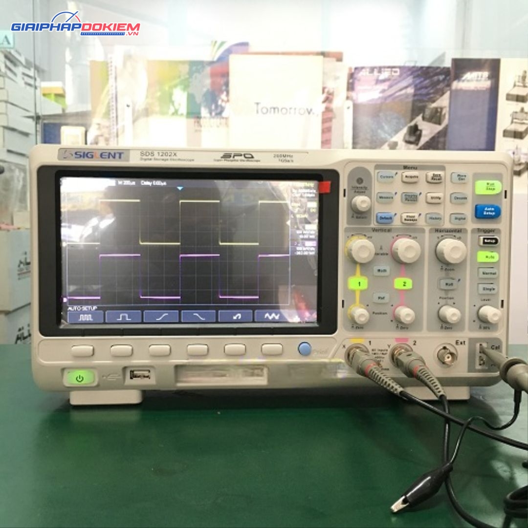 Máy hiện sóng Oscilloscope Siglent SDS1202X 200Mhz, 2 CH 5 Máy hiện sóng Oscilloscope Siglent SDS1202X 200Mhz, 2 CH