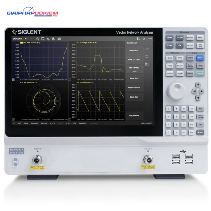 Máy phân tích mạng vector Siglent SNA5032A 5 Máy phân tích mạng vector Siglent SNA5032A