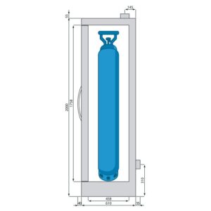 Tủ cao an toàn chống cháy 2 cửa Ecosafe 7635BG 7 Tủ cao an toàn chống cháy 2 cửa Ecosafe 7635BG