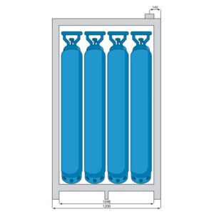 Tủ cao an toàn chống cháy 2 cửa Ecosafe 7635BG