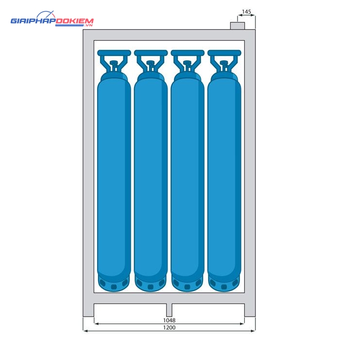 Tủ cao an toàn chống cháy 2 cửa Ecosafe 7635BG 6 Tủ cao an toàn chống cháy 2 cửa Ecosafe 7635BG