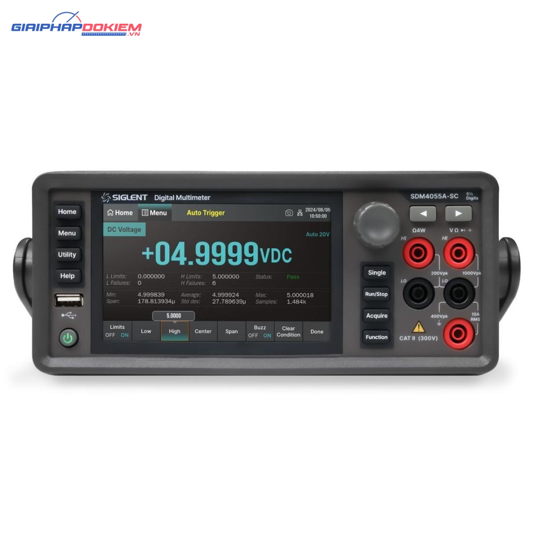 Đồng hồ vạn năng kỹ thuật số Siglent SDM4055A-SC 6 Đồng hồ vạn năng kỹ thuật số Siglent SDM4055A-SC
