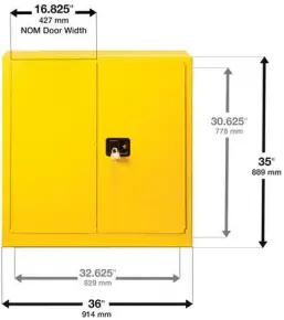 Tủ an toàn 2 cửa cho sản phẩm dễ cháy Ecosafe SB30 11 Tủ an toàn 2 cửa cho sản phẩm dễ cháy Ecosafe SB30
