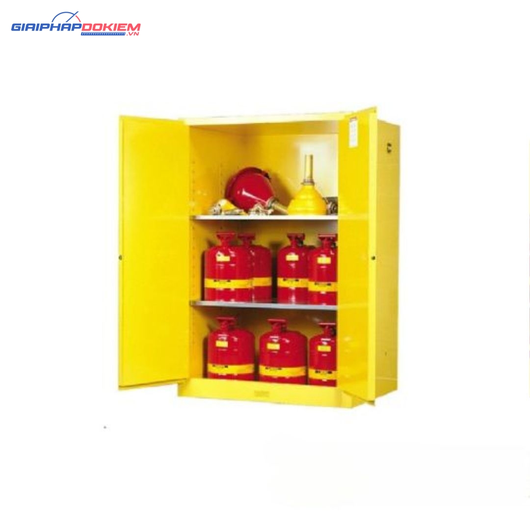 Tủ cao an toàn 2 cửa cho sản phẩm dễ cháy Ecosafe MC90 3 Tủ cao an toàn 2 cửa cho sản phẩm dễ cháy Ecosafe MC90