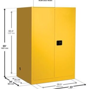 Tủ cao an toàn 2 cửa cho sản phẩm dễ cháy Ecosafe SC60 8 Tủ cao an toàn 2 cửa cho sản phẩm dễ cháy Ecosafe SC60