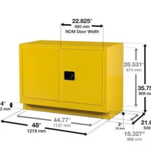 Tủ an toàn 2 cửa cho sản phẩm dễ cháy Ecosafe MB18 8 Tủ an toàn 2 cửa cho sản phẩm dễ cháy Ecosafe MB18