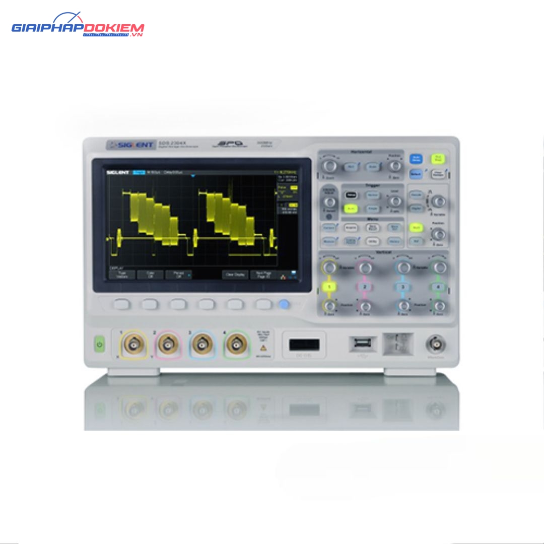 Máy hiện sóng Siglent SDS2304X, 300 MHz, 4 CH, 2GSa/s 3 Máy hiện sóng Siglent SDS2304X, 300 MHz, 4 CH, 2GSa/s