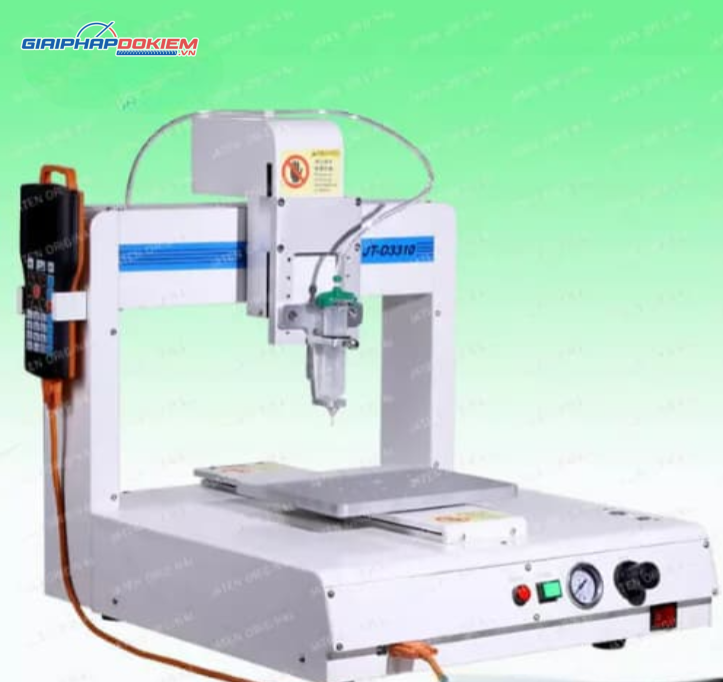 Máy bơm keo tự động 4 trục Jaten JT-D3400 4 Máy bơm keo tự động 4 trục Jaten JT-D3400