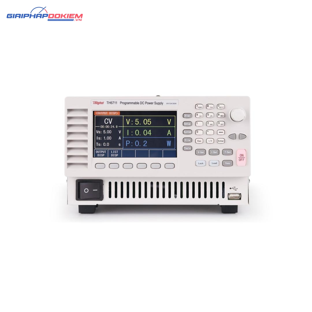Máy cấp nguồn DC lập trình Tonghui TH6711 4 Máy cấp nguồn DC lập trình Tonghui TH6711