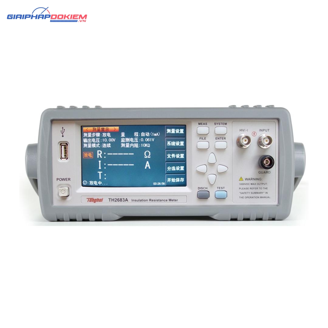 Máy đo điện trở cách điện TongHui TH2683A 10TΩ 3 Máy đo điện trở cách điện TongHui TH2683A 10TΩ