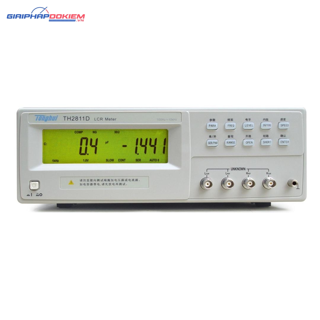 Máy đo LCR để bàn TongHui TH2811D 10kHz 3 Máy đo LCR để bàn TongHui TH2811D 10kHz