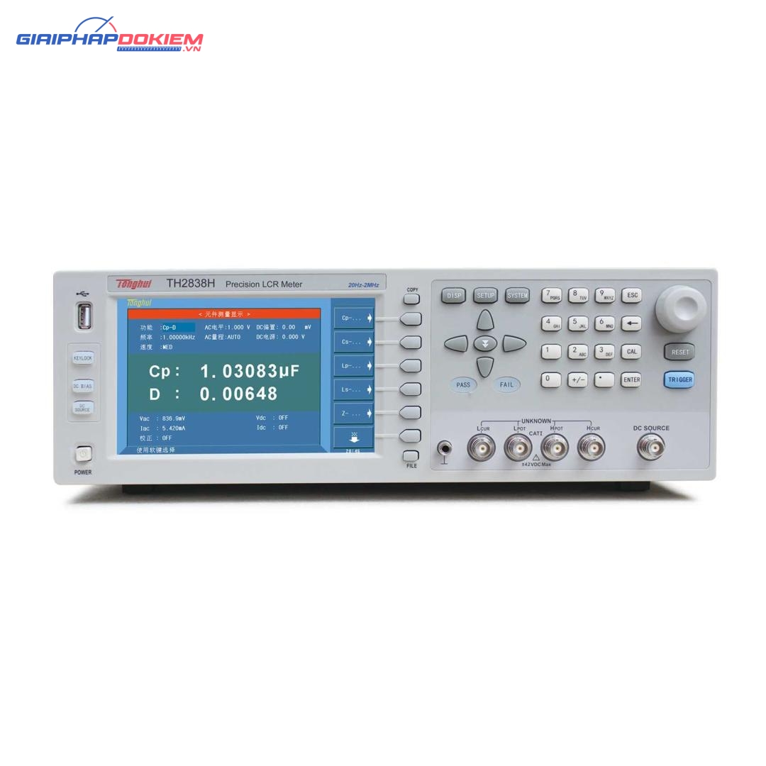 Máy đo LCR để bàn Tonghui TH2838H 4 Máy đo LCR để bàn Tonghui TH2838H