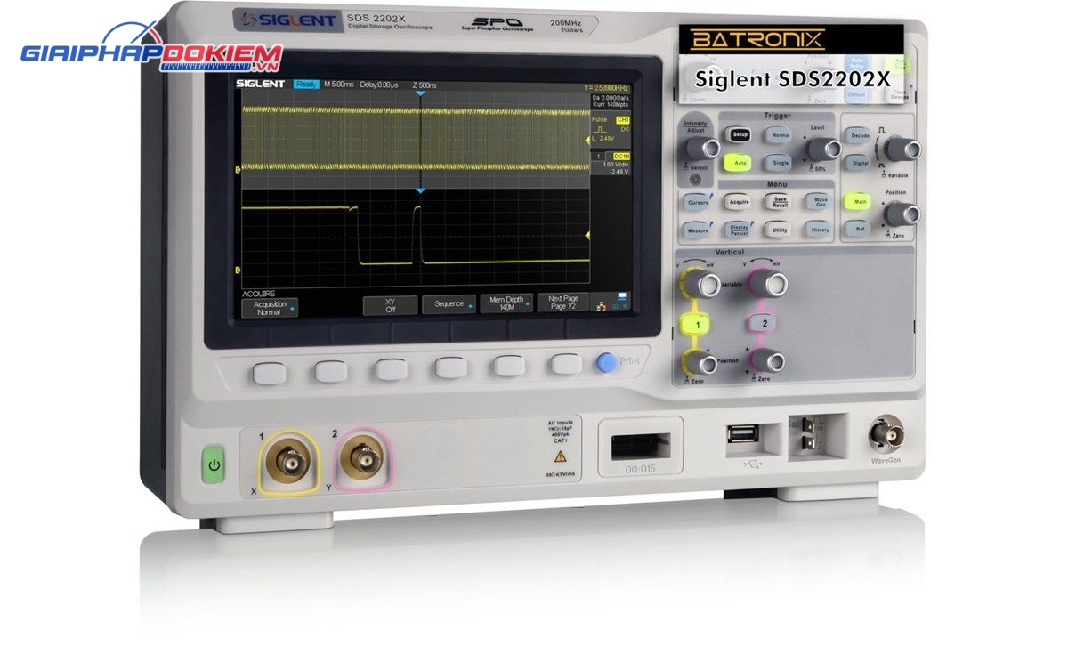 Máy hiện sóng số Siglent SDS2202X, 200 MHz, 2 CH, 2GSa/s 7 Máy hiện sóng số Siglent SDS2202X, 200 MHz, 2 CH, 2GSa/s