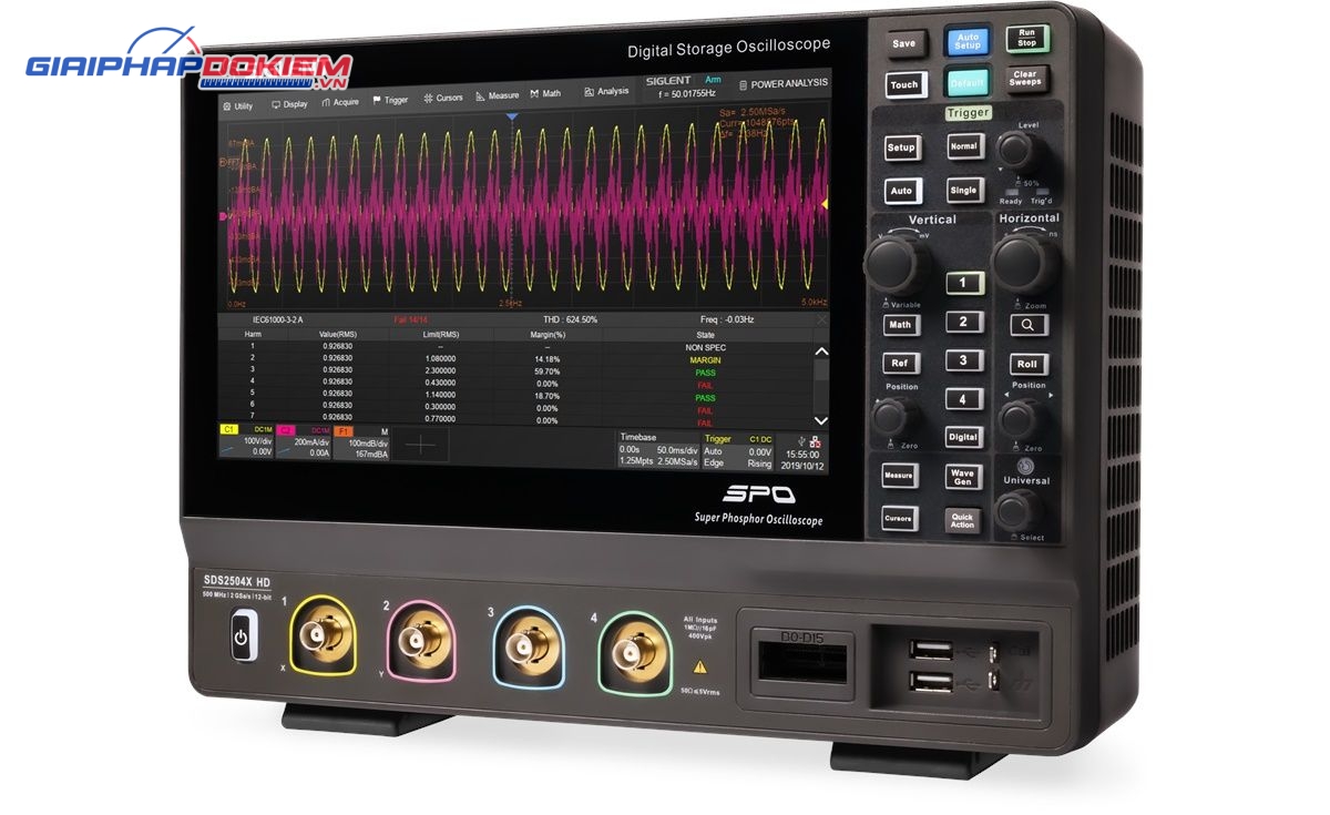 Máy hiện sóng số Siglent SDS2354X HD 6 Máy hiện sóng số Siglent SDS2354X HD