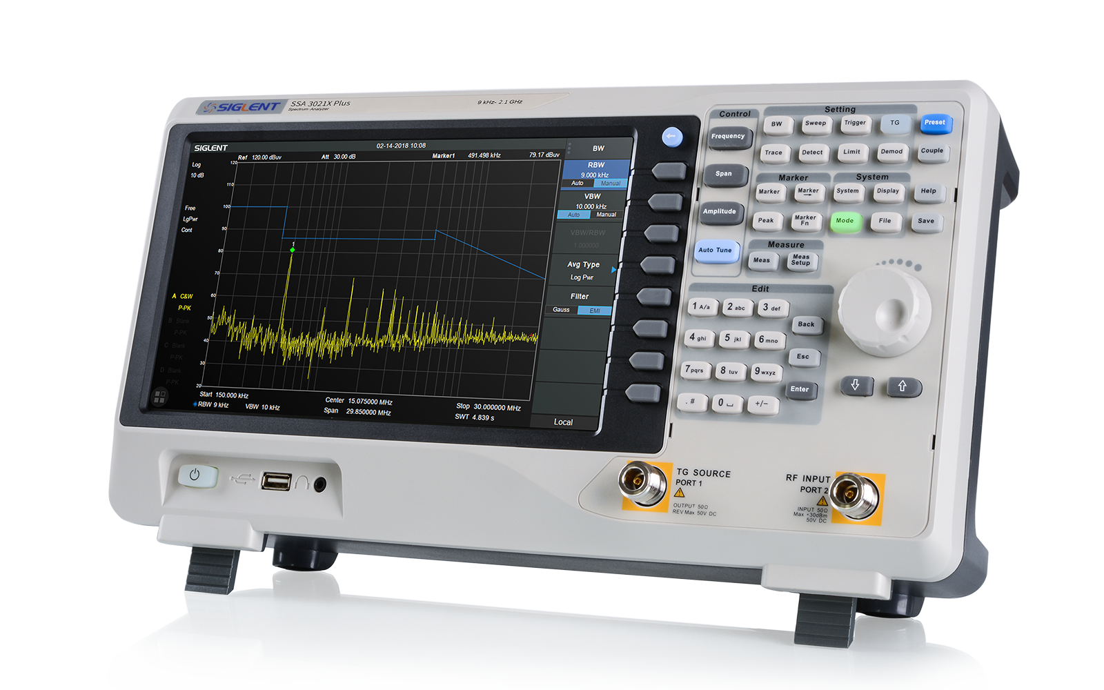 Máy phân tích phổ Siglent SSA3032X 9kHz-3.2GHz 4 Máy phân tích phổ Siglent SSA3032X 9kHz-3.2GHz
