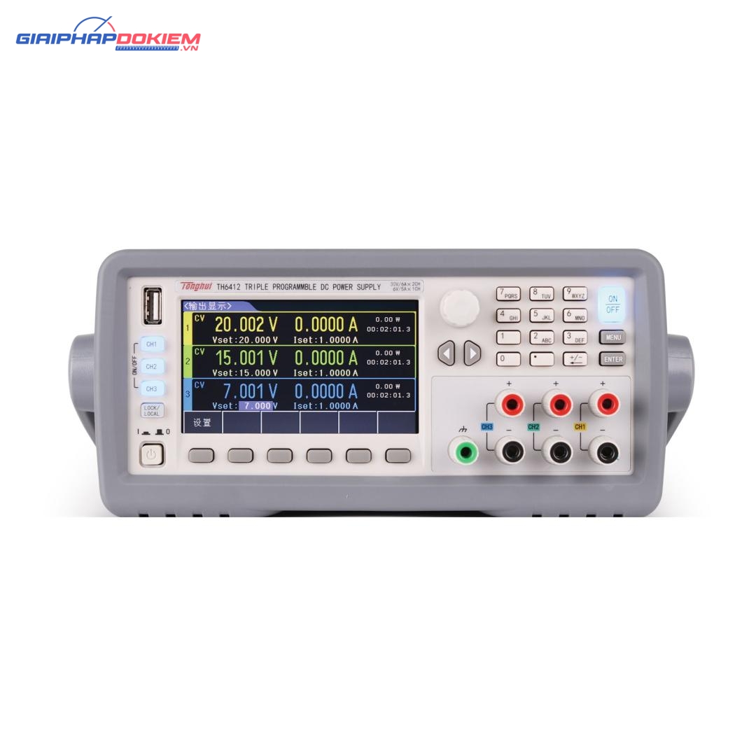 Nguồn điện lập trình tuyến tính ba kênh TongHui TH6412 4 Nguồn điện lập trình tuyến tính ba kênh TongHui TH6412