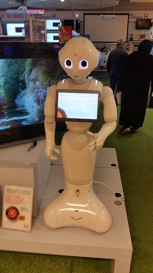 Robot giáo dục Softbank Robotic Pepper 26 robot giao duc softbank robotic pepper pepper france les quatres temps darty 2016 11 04 ksjr