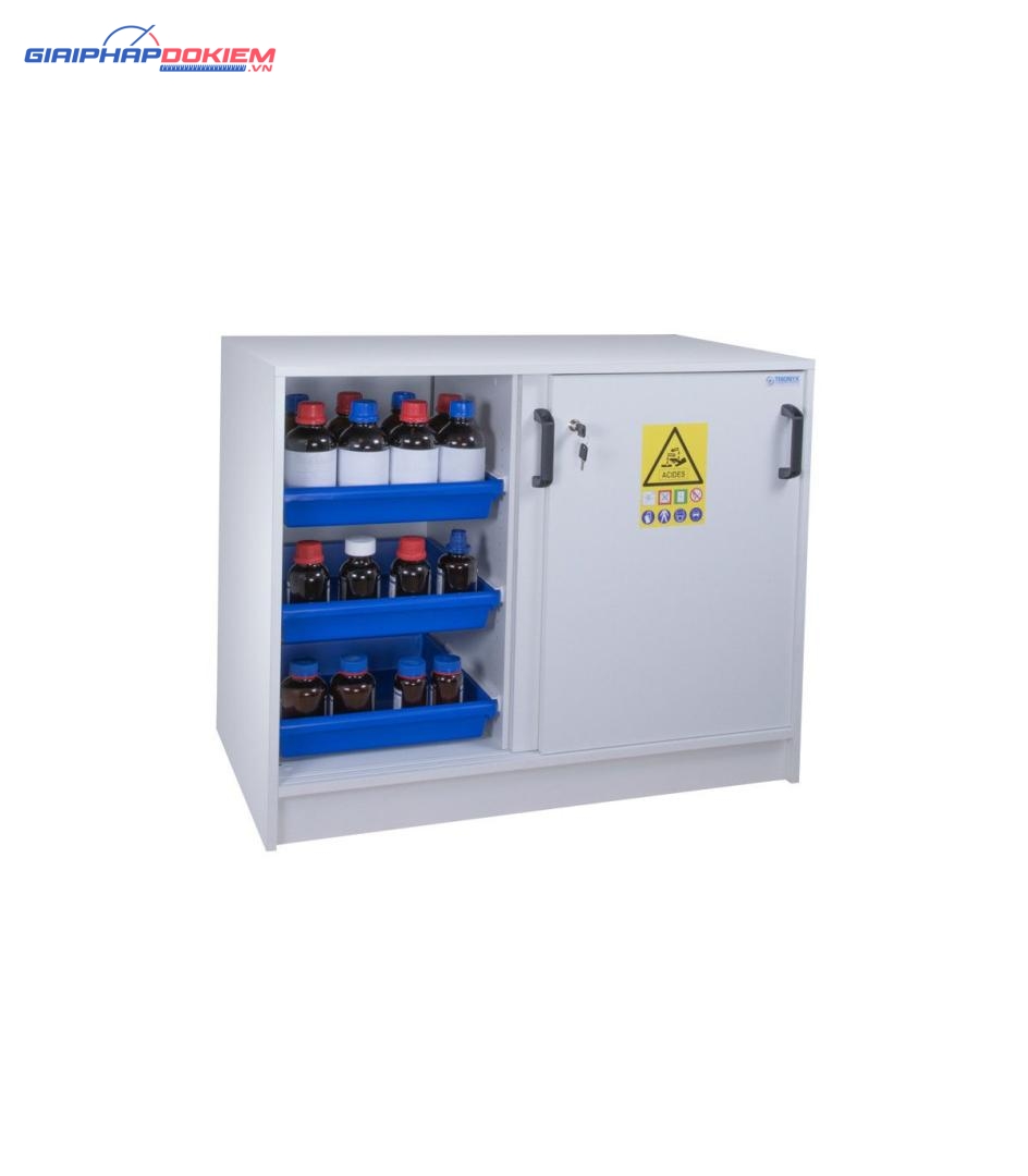 Tủ PVC chống ăn mòn 2 cửa Ecosafe APC111+ 21 tu pvc chong an mon 2 cua ecosafe apc111 corrosion resistant cabinet for acids and bases corrhizal doors 110 l ecosafe 3