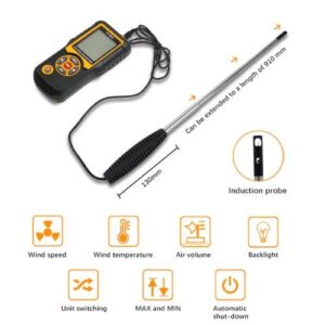 Máy đo tốc độ gió HTI HT-9830