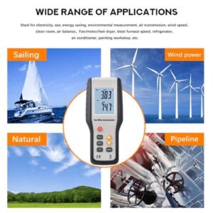 Máy đo tốc độ gió – nhiệt độ Hti HT-9829 (Anemometer, 4 chế độ đo, LCD lớn) 13 Máy đo tốc độ gió – nhiệt độ Hti HT-9829 (Anemometer, 4 chế độ đo, LCD lớn)