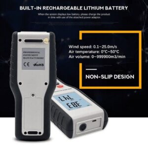 Máy đo tốc độ gió – nhiệt độ Hti HT-9829 (Anemometer, 4 chế độ đo, LCD lớn) 14 Máy đo tốc độ gió – nhiệt độ Hti HT-9829 (Anemometer, 4 chế độ đo, LCD lớn)