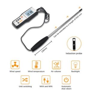 Máy đo tốc độ gió – nhiệt độ Hti HT-9829 (Anemometer, 4 chế độ đo, LCD lớn) 10 Máy đo tốc độ gió – nhiệt độ Hti HT-9829 (Anemometer, 4 chế độ đo, LCD lớn)