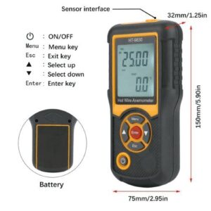 Máy đo tốc độ gió HTI HT-9830