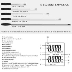 Máy đo tốc độ gió HTI HT-9830 14 Máy đo tốc độ gió HTI HT-9830