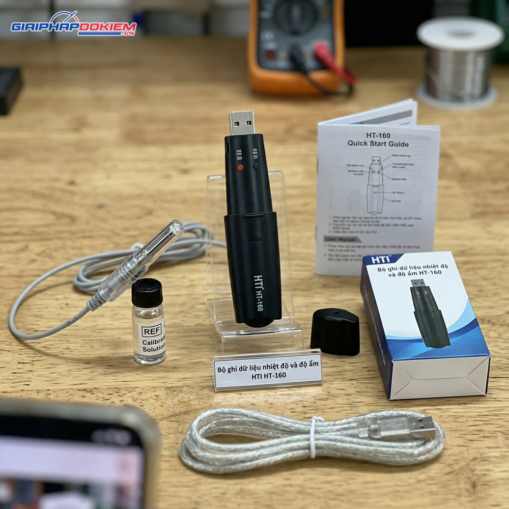 Bộ Ghi Dữ Liệu Nhiệt Độ Và Độ Ẩm HTI HT-160 6 Bộ Ghi Dữ Liệu Nhiệt Độ Và Độ Ẩm HTI HT-160