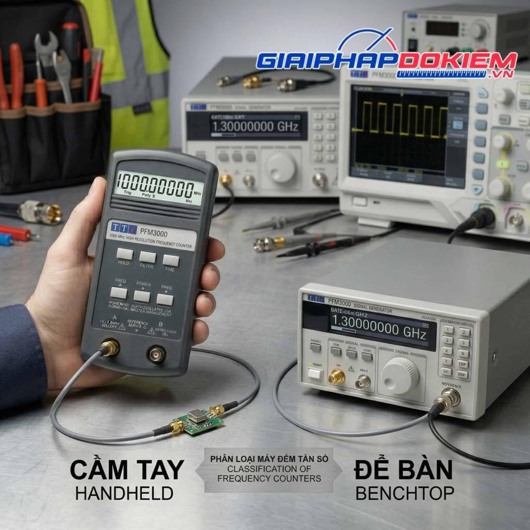 Máy Đếm Tần Số Là Gì? Nguyên Lý, Phân Loại & Cách Chọn Chuẩn Xác 16 Phân loại máy đếm tần theo thiết kế