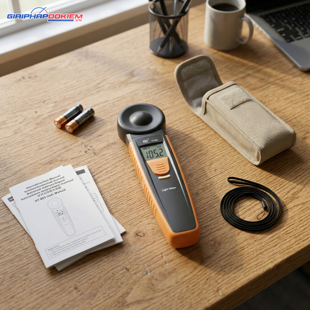 Máy Đo Ánh Sáng Bluetooth HTI HT-835 5 Máy Đo Ánh Sáng Bluetooth HTI HT-835