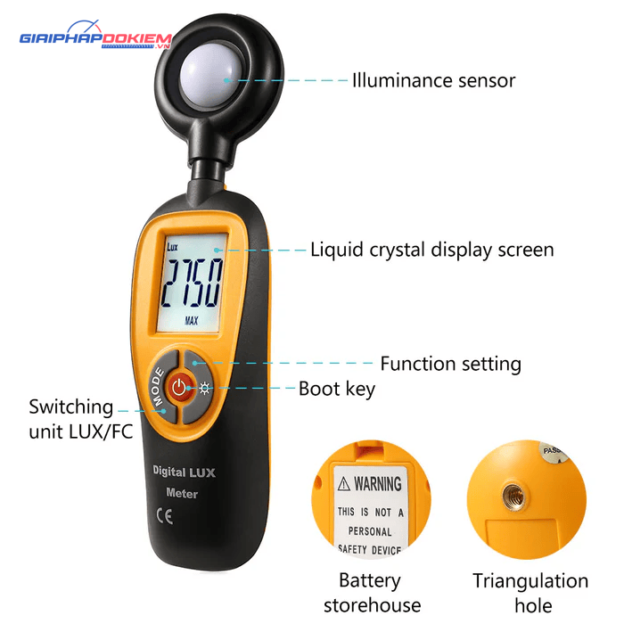 Máy Đo Ánh Sáng HT HT-92 7 Máy Đo Ánh Sáng HT HT-92