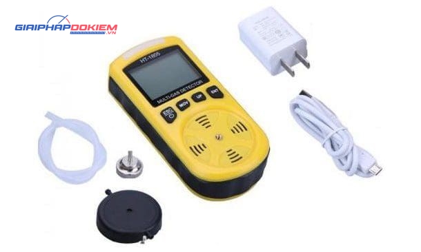 Máy Đo Đa Khí Cầm Tay HTI HT-1805 (O₂, CO, H₂S, LEL) 11 may do da khi cam tay hti ht 1805 o co hs lel total meter ht 1805 2 rwzb