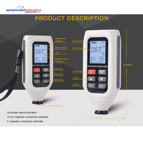 Máy Đo Độ Dày Lớp Phủ HTI HT-128 11 Máy Đo Độ Dày Lớp Phủ HTI HT-128