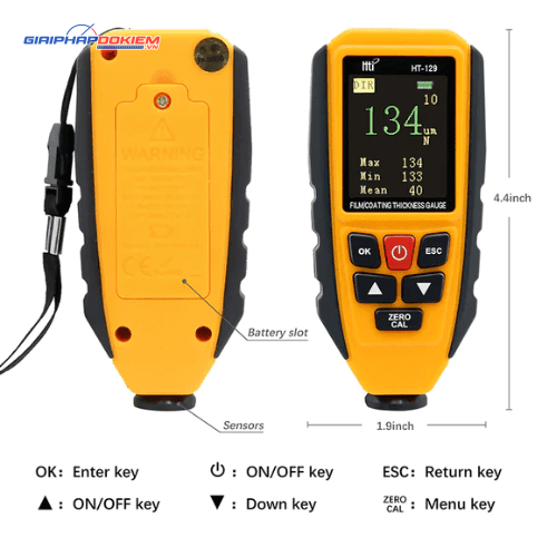 Máy Đo Độ Dày Lớp Phủ HTI HT-129 10 Máy Đo Độ Dày Lớp Phủ HTI HT-129