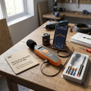 Máy Đo Độ Ồn Bluetooth Mini HTI HT-808 7 Máy Đo Độ Ồn Bluetooth Mini HTI HT-808