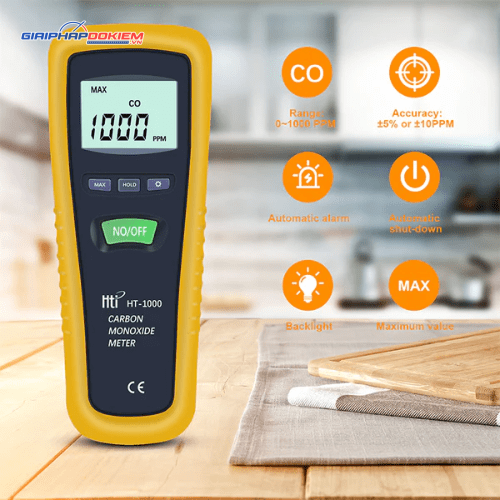 Máy đo khí CO HTI HT-1000/1000H 7 Máy đo khí CO HTI HT-1000/1000H