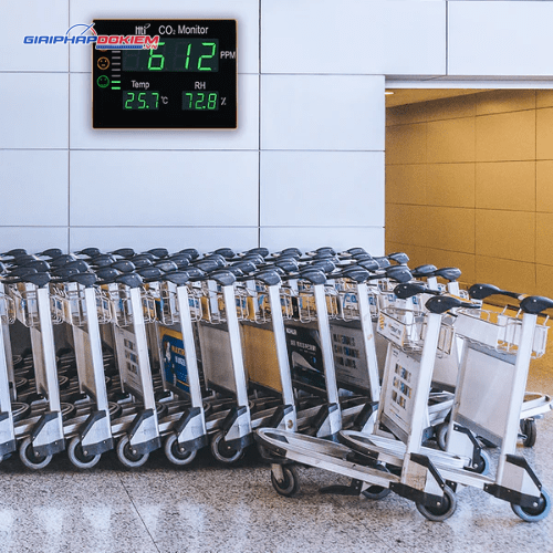 Máy Đo Khí Co2 Treo Tường HTI HT-2008 10 Máy Đo Khí Co2 Treo Tường HTI HT-2008