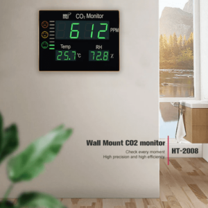 Máy Đo Khí Co2 Treo Tường HTI HT-2008