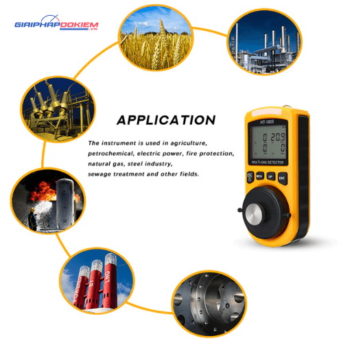 Máy Dò Khí Gas HTI HT-1805 8 Máy Dò Khí Gas HTI HT-1805