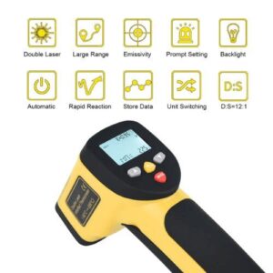Máy đo nhiệt độ hồng ngoại bằng tia laser kép HTI HT-817/818/819 10 Máy đo nhiệt độ hồng ngoại bằng tia laser kép HTI HT-817/818/819