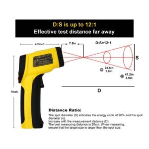 Máy đo nhiệt độ hồng ngoại bằng tia laser kép HTI HT-817/818/819