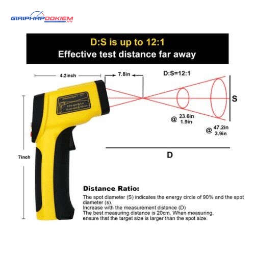 Máy đo nhiệt độ hồng ngoại bằng tia laser kép HTI HT-817/818/819 8 Máy đo nhiệt độ hồng ngoại bằng tia laser kép HTI HT-817/818/819