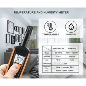 Máy đo nhiệt độ và độ ẩm HTI HT-801