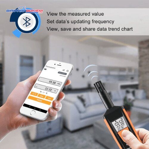 Máy đo nhiệt độ và độ ẩm HTI HT-801 10 Máy đo nhiệt độ và độ ẩm HTI HT-801
