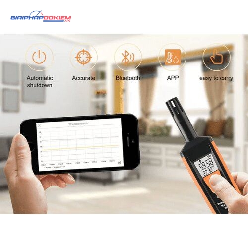 Máy đo nhiệt độ và độ ẩm HTI HT-801 9 Máy đo nhiệt độ và độ ẩm HTI HT-801