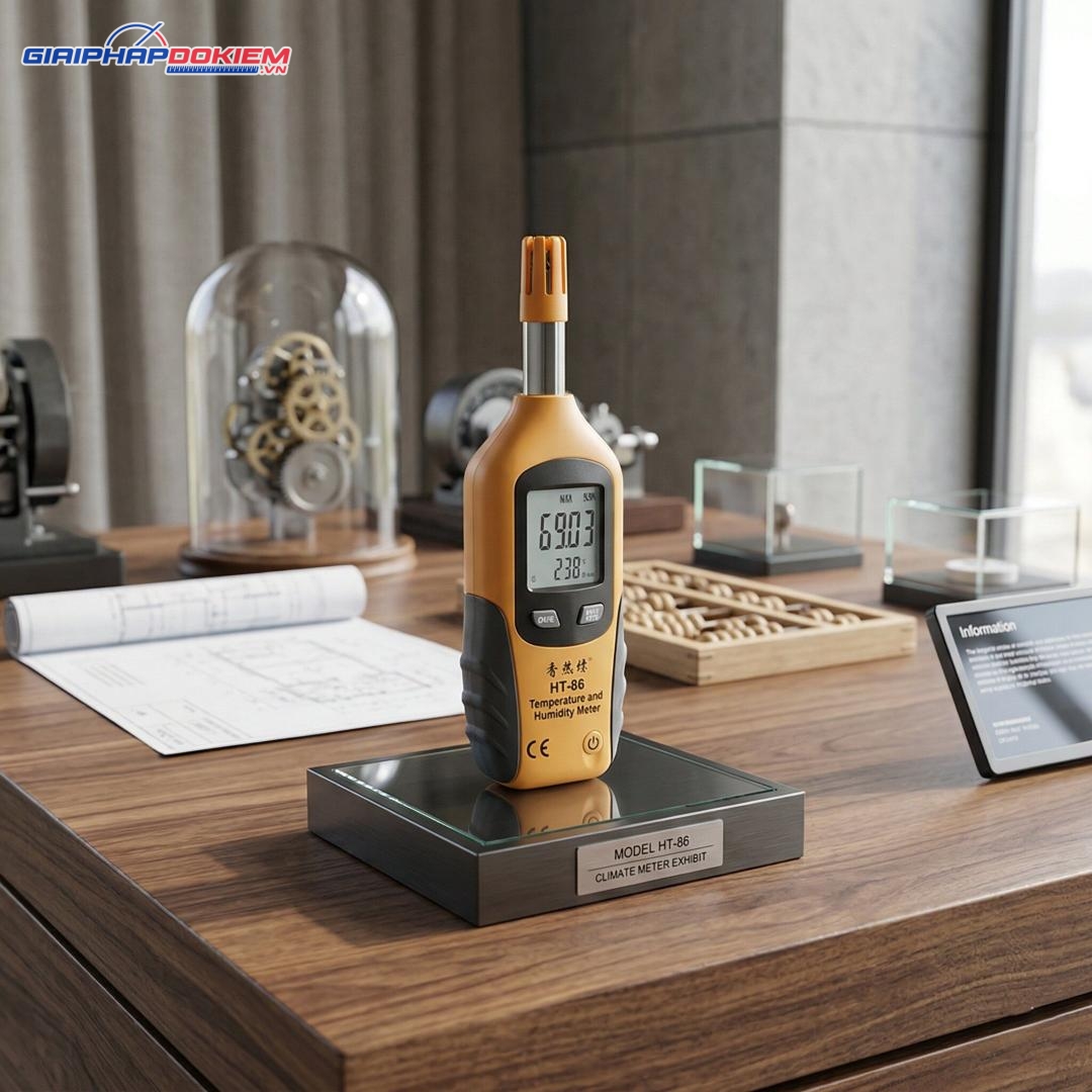 Máy đo nhiệt độ và độ ẩm HTI HT-86 5 Máy đo nhiệt độ và độ ẩm HTI HT-86