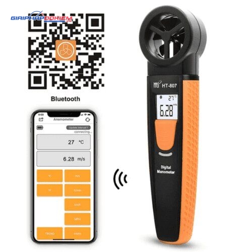 Máy đo tốc độ gió Bluetooth HTI HT-807 13 Máy đo tốc độ gió Bluetooth HTI HT-807
