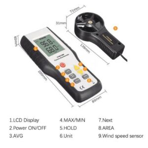 Máy đo tộc độ gió CFM / CMM HTI HT-9819 9 Máy đo tộc độ gió CFM / CMM HTI HT-9819