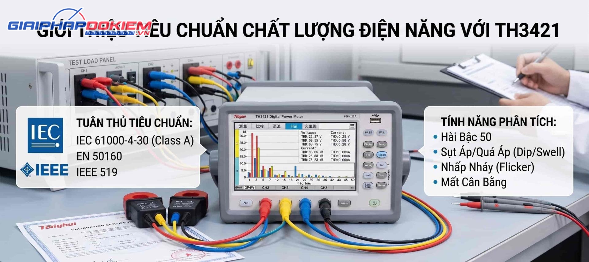 Tiêu chuẩn quốc tế trong kiểm tra và phân tích chất lượng điện năng